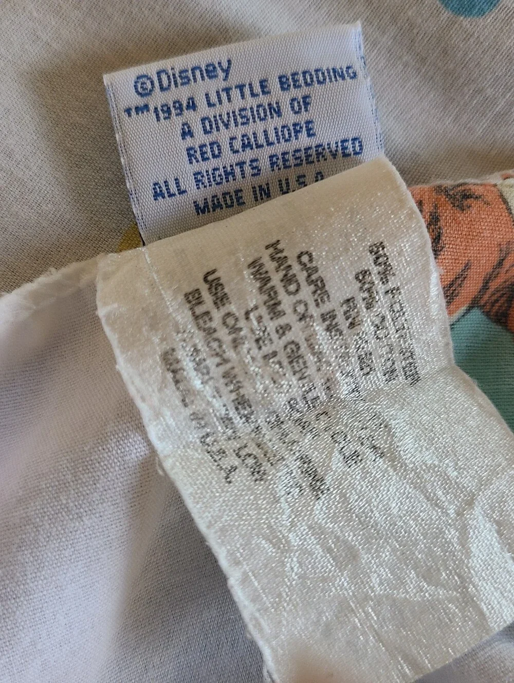 Vintage Disney Winnie the Pooh Fitted Crib Sheet Winnie The Pooh 1994 Y2K